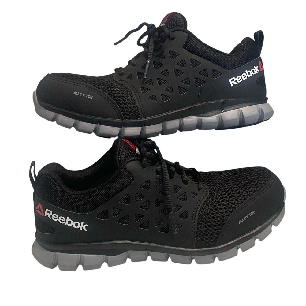 Reebok Unisex Black Work Sublite Alloy Toe Work Shoes Mens‎ 6 /Women's 8